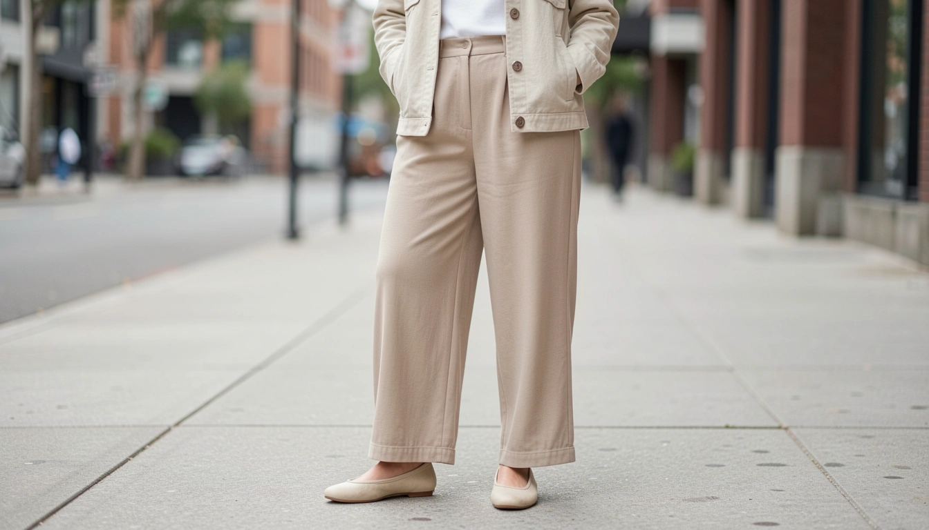9 Beige Culottes Street Style For Soft Minimal Look