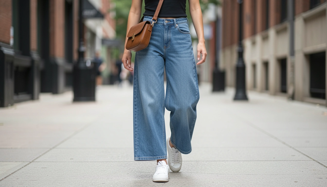 23 Culottes Jeans Street Style For Casual Wear