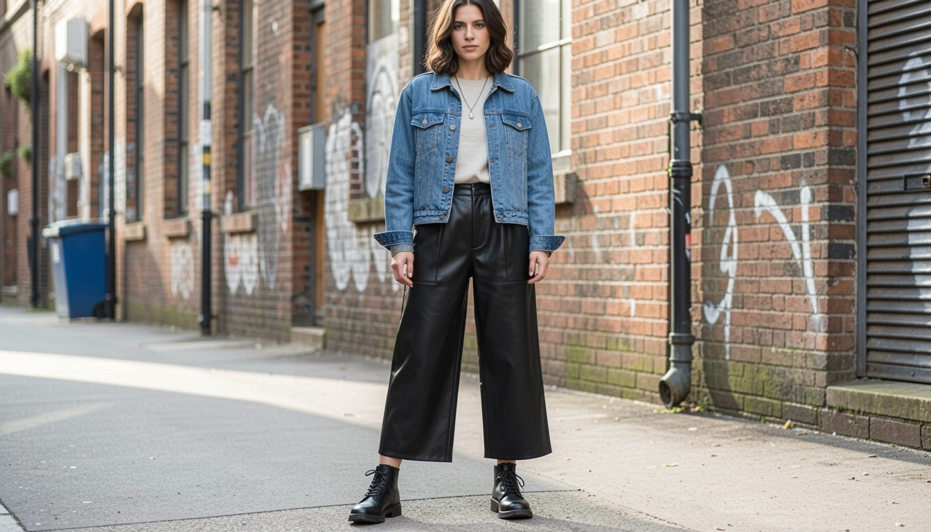 How To Make Leather Culottes Street Style